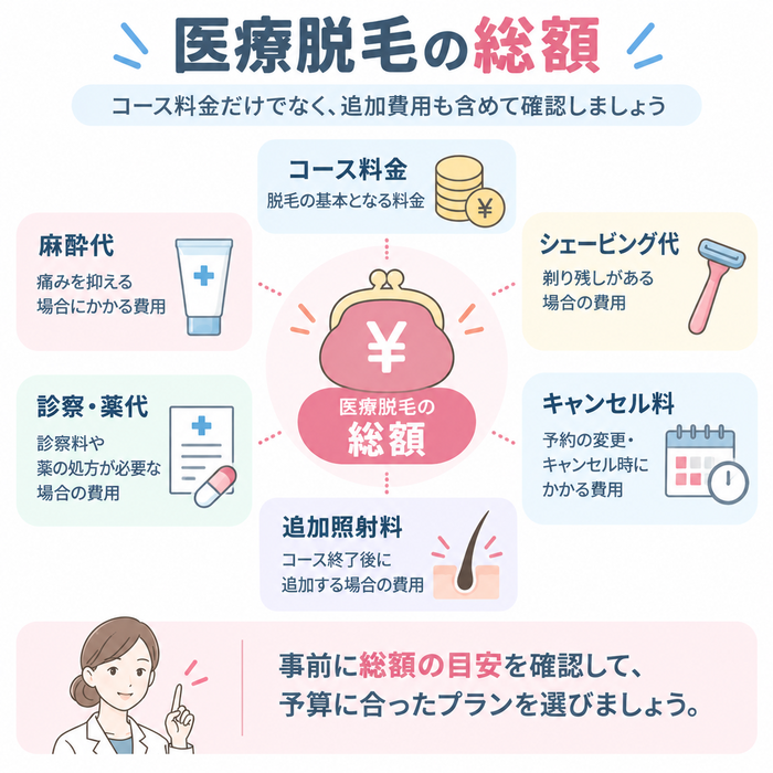 医療脱毛の総額