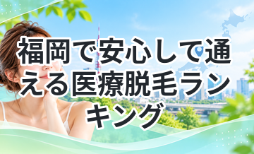 福岡で安心して通える医療脱毛ランキング