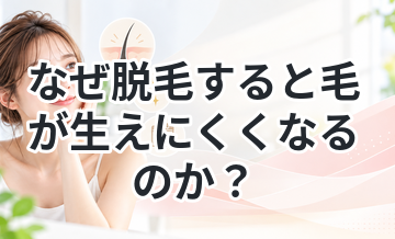 なぜ脱毛すると毛が生えにくくなるのか？