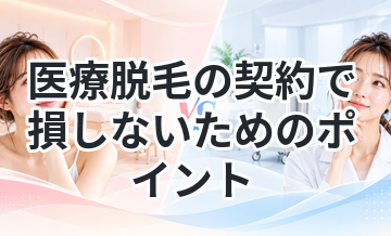 医療脱毛の契約で損しないためのポイント